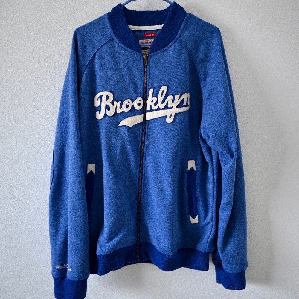 Vintage Brooklyn Dodgers Jacket Extra Large Blue